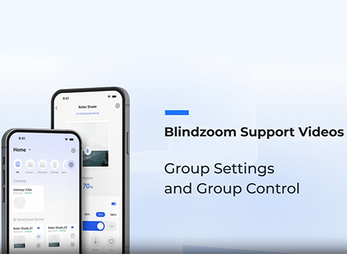 Group control function in Blindzoom App