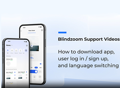 How to download the Blindzoom App and How to reregister, Login in