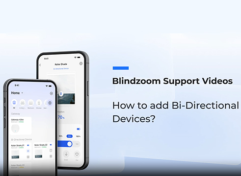 How to add Bi-direction RF device in to Blindzoom App