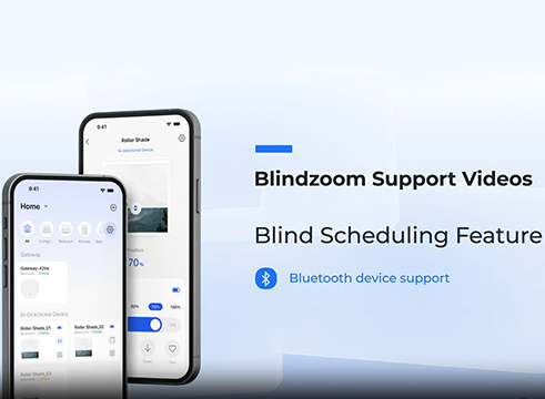 How to set schedule function for single window in Blindzoom App