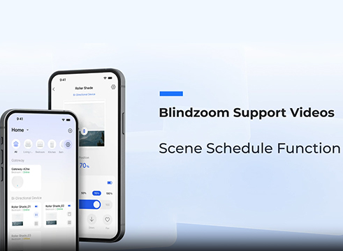 Scene Schedule Function in Blindzoom App