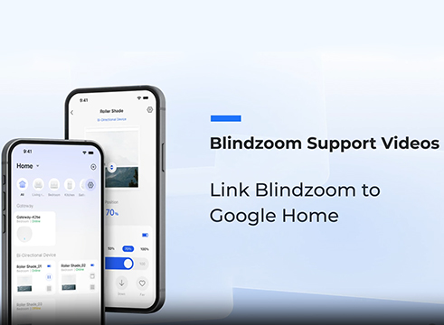 How to connect Google Home via Blindzoom App