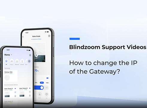 How to set device IP address in Blindzoom App